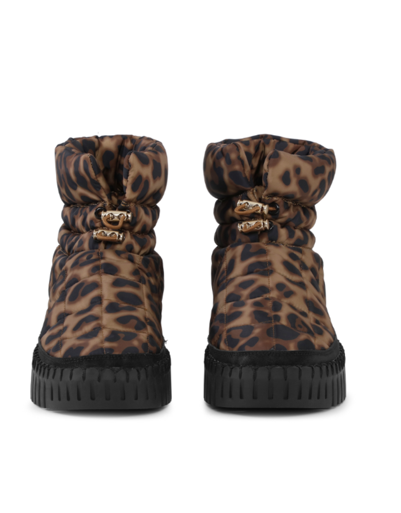 Ilse Jacobsen Tulip Low Padded Winter Boot in Brown Panthera by Ilse Jacobsen