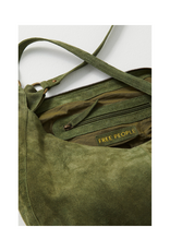 Free People Roma Suede Tote in Olive Moss by Free People