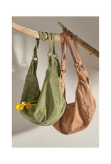Free People Roma Suede Tote in Olive Moss by Free People