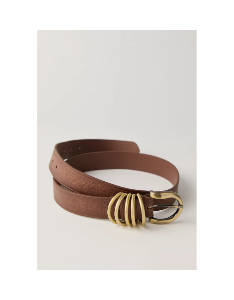 Free People Rori Leather Belt in Brown by Free People