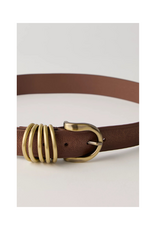 Free People Rori Leather Belt in Brown by Free People