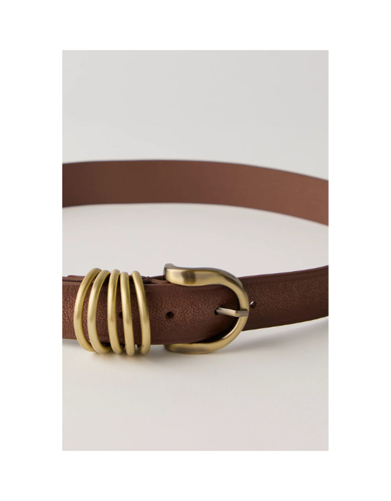 Free People Rori Leather Belt in Brown by Free People