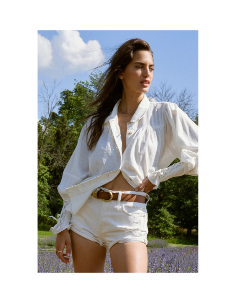 Free People Rori Leather Belt in Brown by Free People