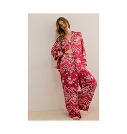 Free People Dreamy Days Pajama Set Bright Red by Free People