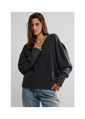 Free People Lapis Cuff Top in Black by Free People