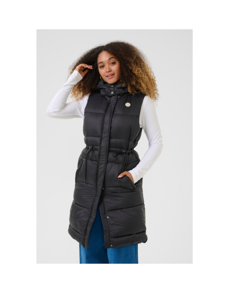 Cream Gaiagro Vest in Pitch Black by Cream