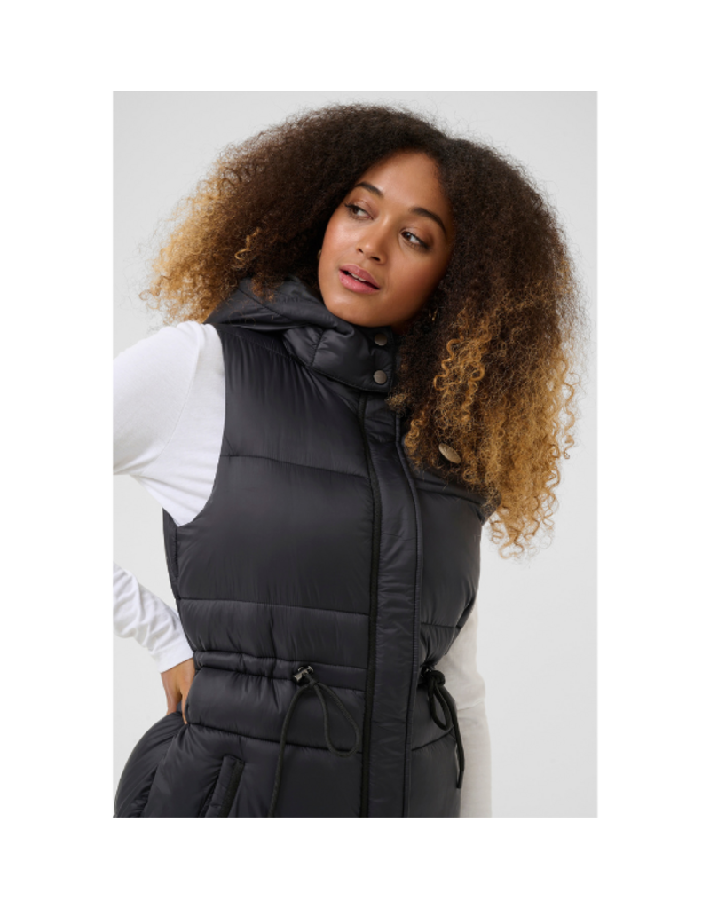 Cream Gaiagro Vest in Pitch Black by Cream