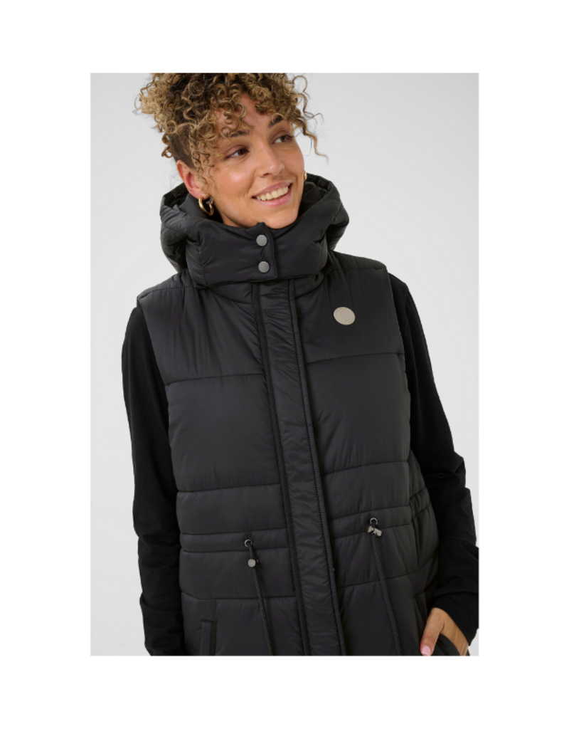 Cream Gaiagro Vest in Pitch Black by Cream