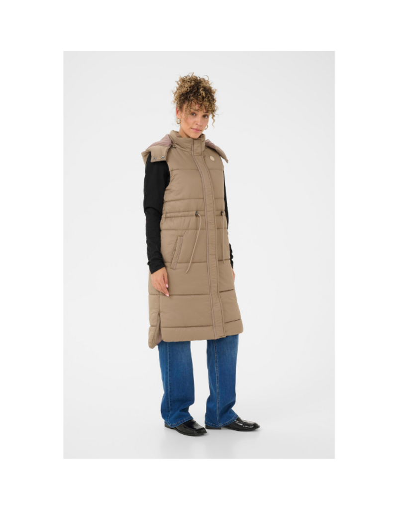 Cream Gaiagro Vest in Fossil by Cream