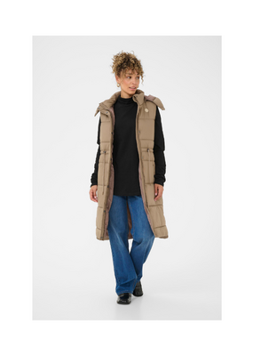 Cream Gaiagro Vest in Fossil by Cream