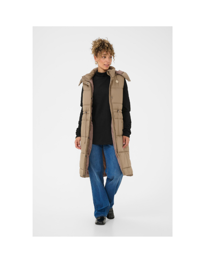 Cream Gaiagro Vest in Fossil by Cream