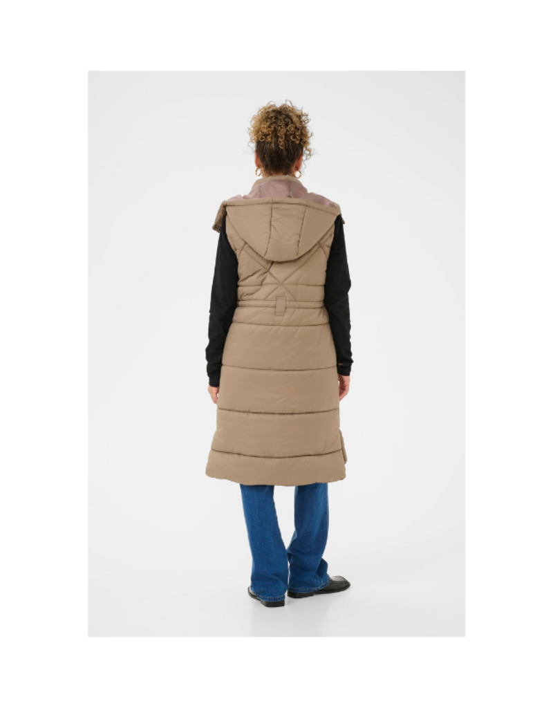 Cream Gaiagro Vest in Fossil by Cream