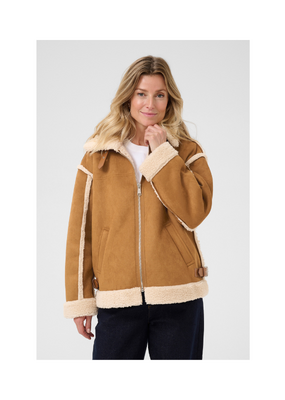 Cream Uma Jacket in Tobacco Brown by Cream