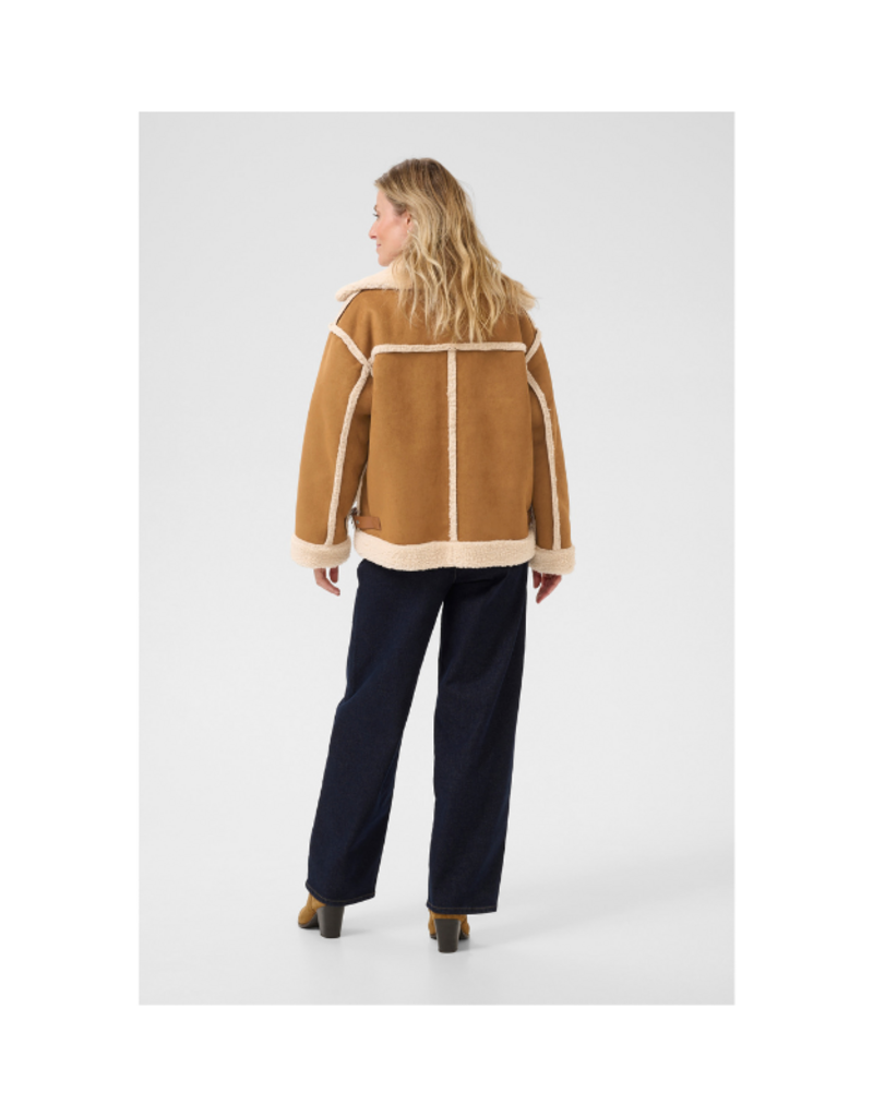 Cream Uma Jacket in Tobacco Brown by Cream