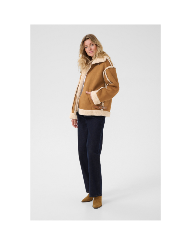 Cream Uma Jacket in Tobacco Brown by Cream