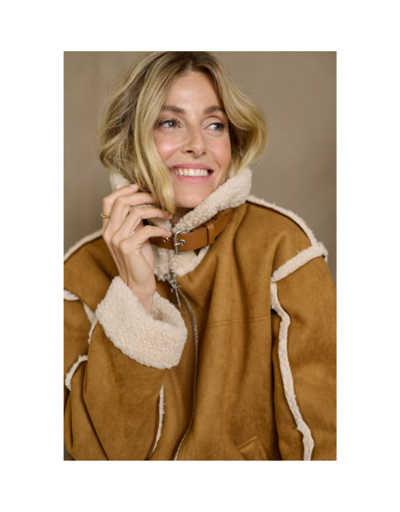 Cream Uma Jacket in Tobacco Brown by Cream