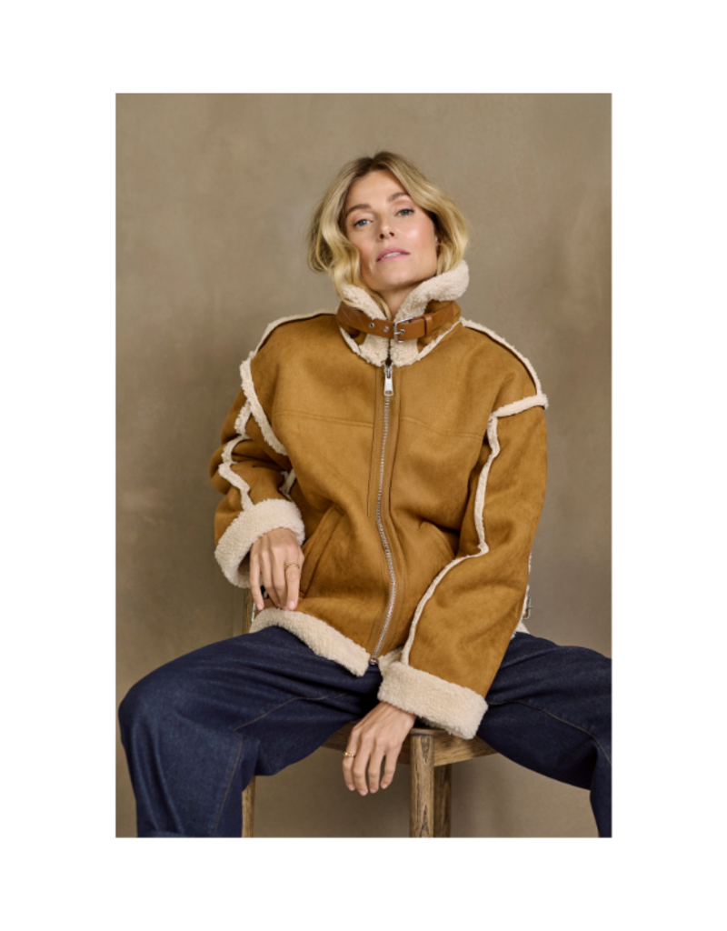 Cream Uma Jacket in Tobacco Brown by Cream