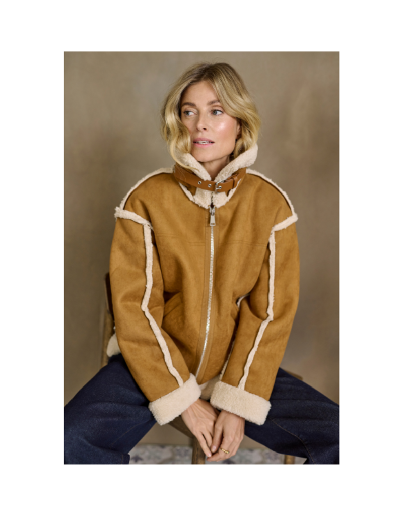 Cream Uma Jacket in Tobacco Brown by Cream