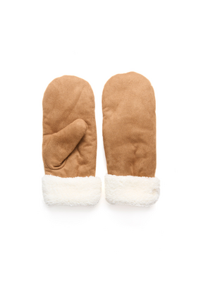 Cream Kolum Mittens in Tobacco Brown by Cream