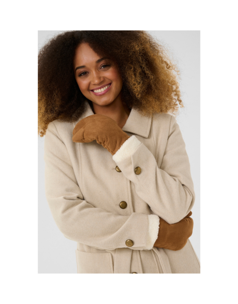 Cream Kolum Mittens in Tobacco Brown by Cream