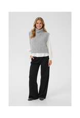 Cream Frina Knit Slipover in Grey Melange by Cream