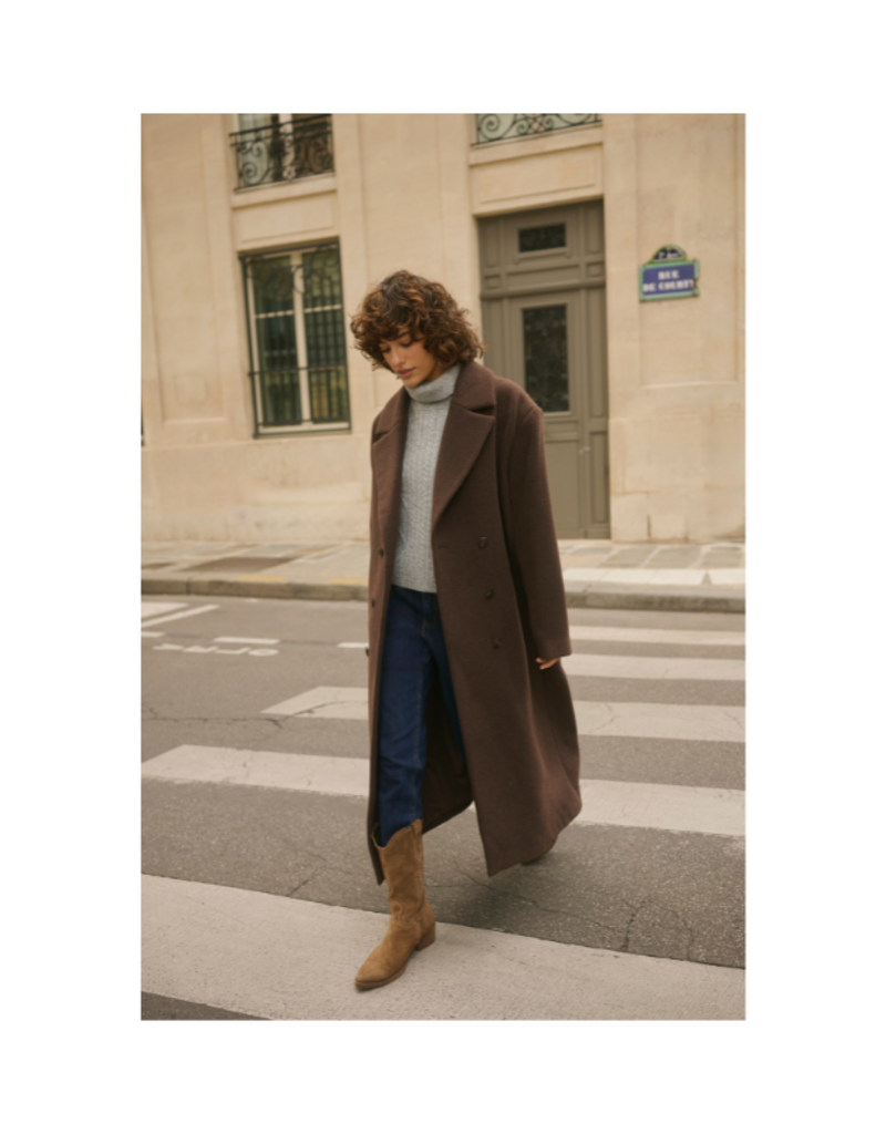 Cream Frina Knit Slipover in Grey Melange by Cream