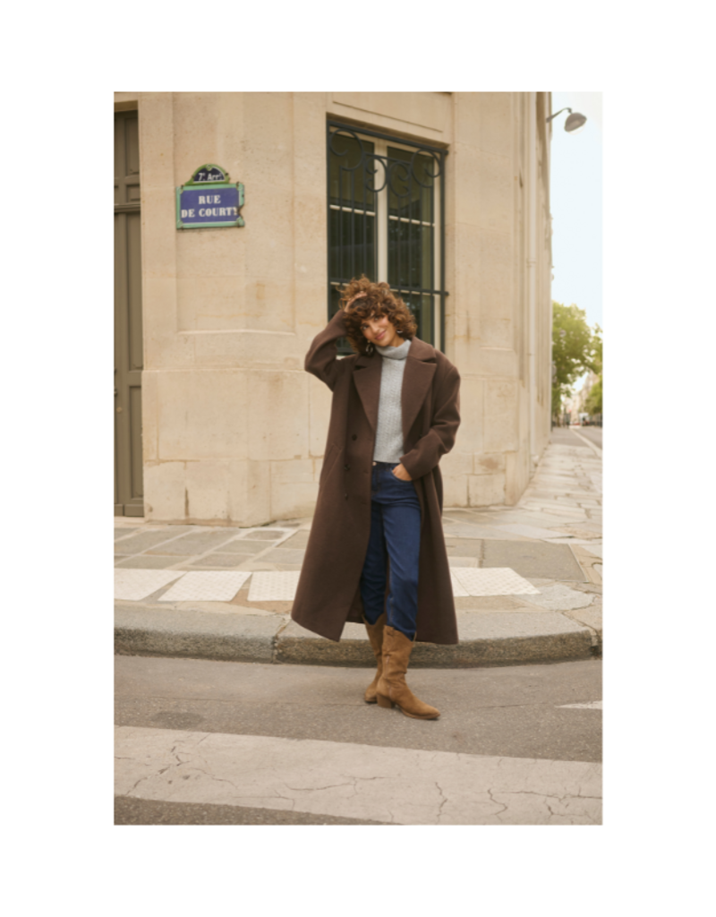 Cream Frina Knit Slipover in Grey Melange by Cream