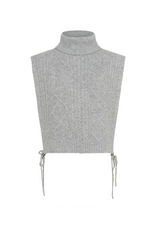 Cream Frina Knit Slipover in Grey Melange by Cream
