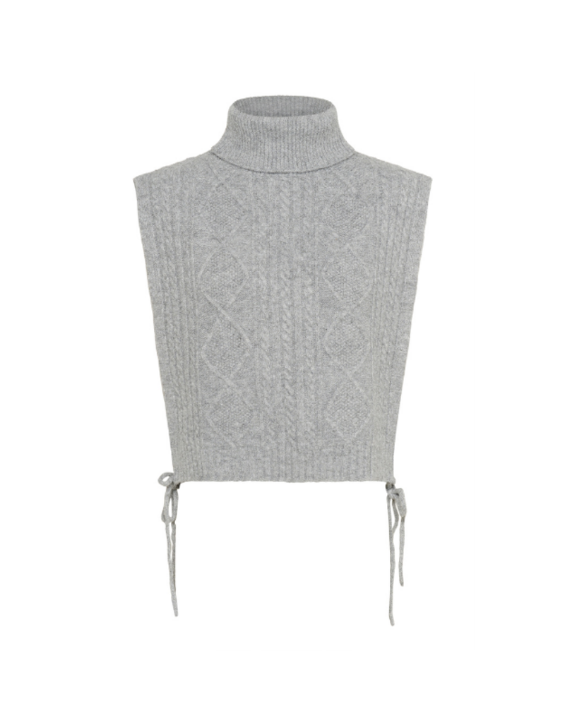 Cream Frina Knit Slipover in Grey Melange by Cream