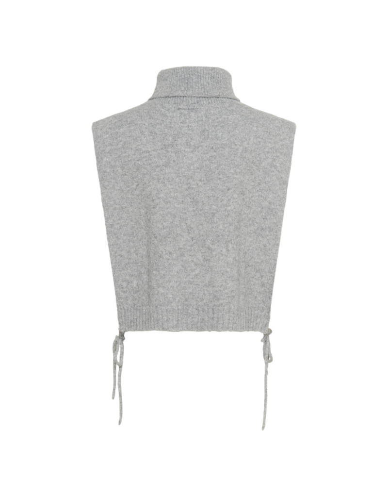 Cream Frina Knit Slipover in Grey Melange by Cream