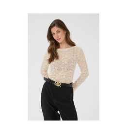 Cream Inge Lace Blouse in Birch by Cream