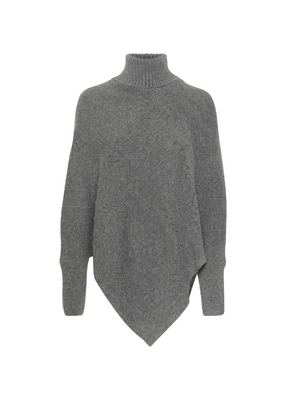 Cream Holiday Turtleneck Poncho Asphalt O/S by Cream