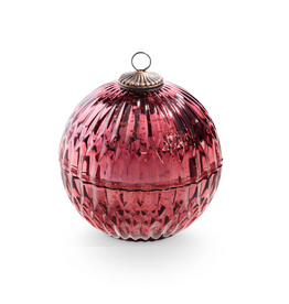Illume Balsam & Cedar Red Glass Ornament Candle by Illume