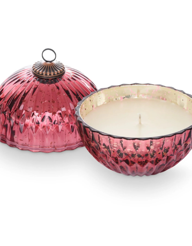 Illume Balsam & Cedar Red Glass Ornament Candle by Illume