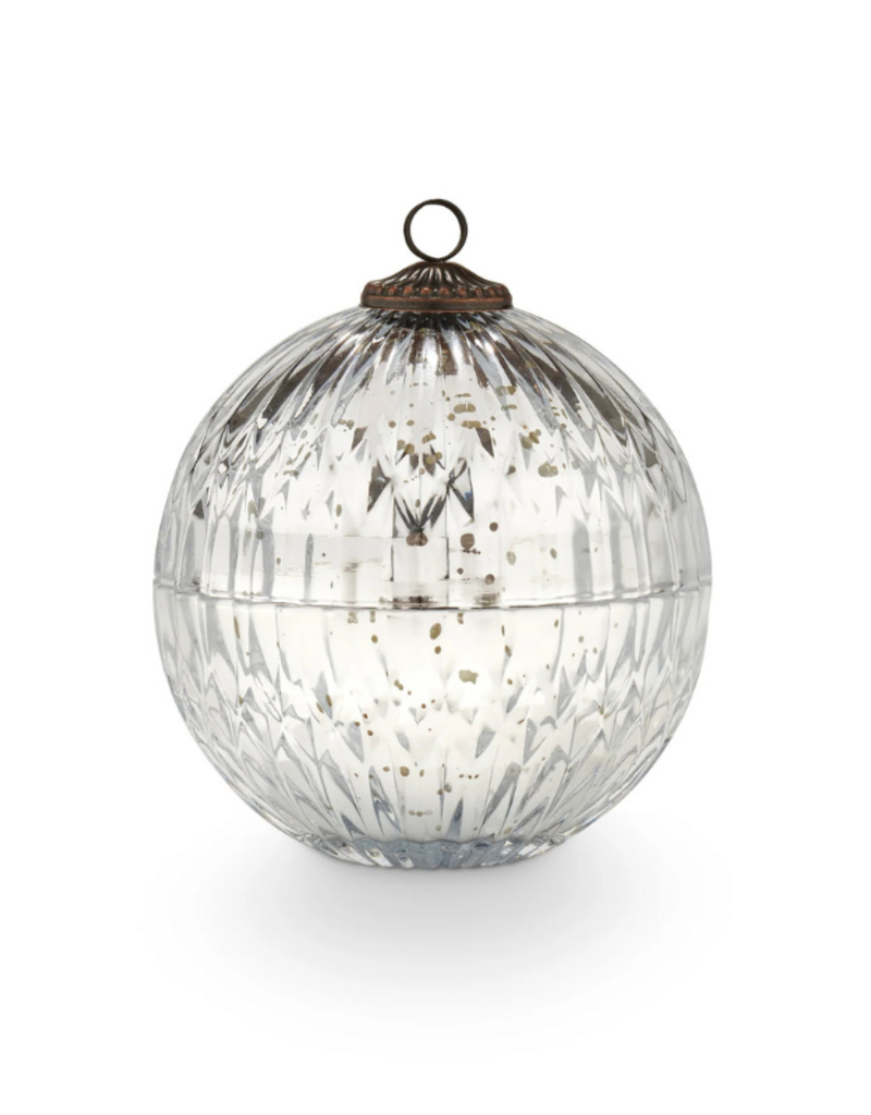 Illume Balsam & Cedar Mercury Glass Ornament Candle by Illume