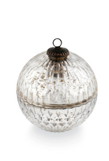 Illume Balsam & Cedar Mercury Glass Ornament Candle by Illume
