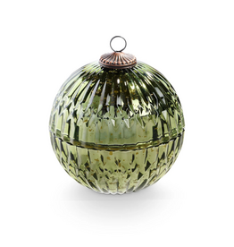 Illume Balsam & Cedar Green Glass Ornament Candle by Illume