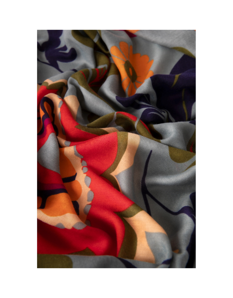 Powder Design Folk Floral Winter Ice Scarf by Powder