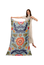 Powder Design Folk Floral Winter Ice Scarf by Powder
