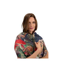 Powder Design Wild Woodland Owl Lux Scarf by Powder