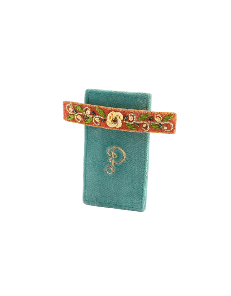 Powder Design Tangerine Floral Hair Barrette by Powder