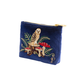 Powder Design Woodland Owl Velvet Mini Pouch by Powder