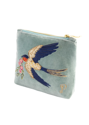 Powder Design Swooping Swall Velvet Mini Pouch by Powder