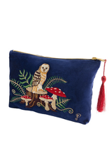 Powder Design Powder Velvet Zip Pouch Woodland Owl
