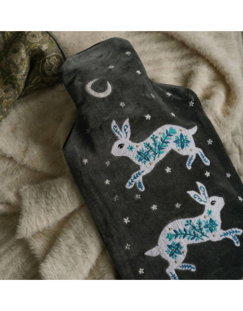 Indaba Trading Celestial Rabbit Velvet Hot Water Bottle