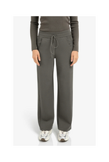 YAYA Jersey Trousers with Wide Legs and Side Seam Details by YAYA