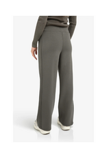 YAYA Jersey Trousers with Wide Legs and Side Seam Details by YAYA