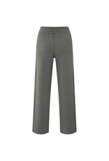 YAYA Jersey Trousers with Wide Legs and Side Seam Details by YAYA