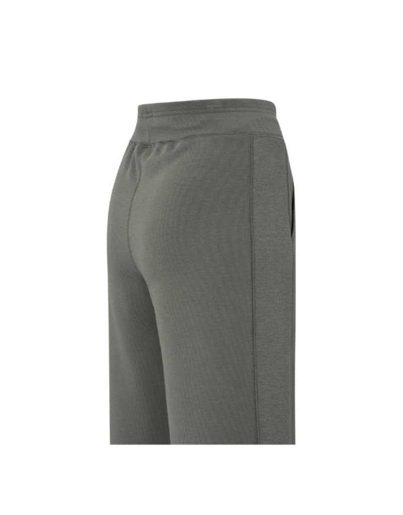 YAYA Jersey Trousers with Wide Legs and Side Seam Details by YAYA