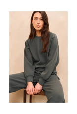 YAYA Jersey Trousers with Wide Legs and Side Seam Details by YAYA